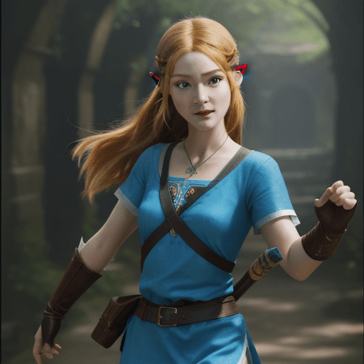 AI generated: zelda, 8k