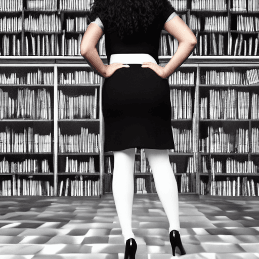 AI generated: Hyper realistic Brazil woman wearing a black dress, white leggings, black Oxford heels, standing in ...