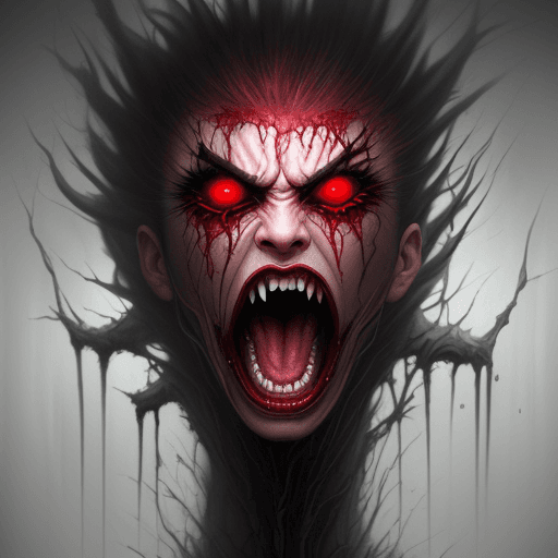 AI generated: Art surrealism hate anger rage fear beautiful, Concept art