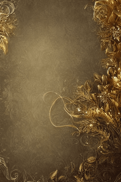 AI generated: A beautiful fantasy background, Layered paper of golds, aesthetic, epic detail, dreamy  gold, fairyt...