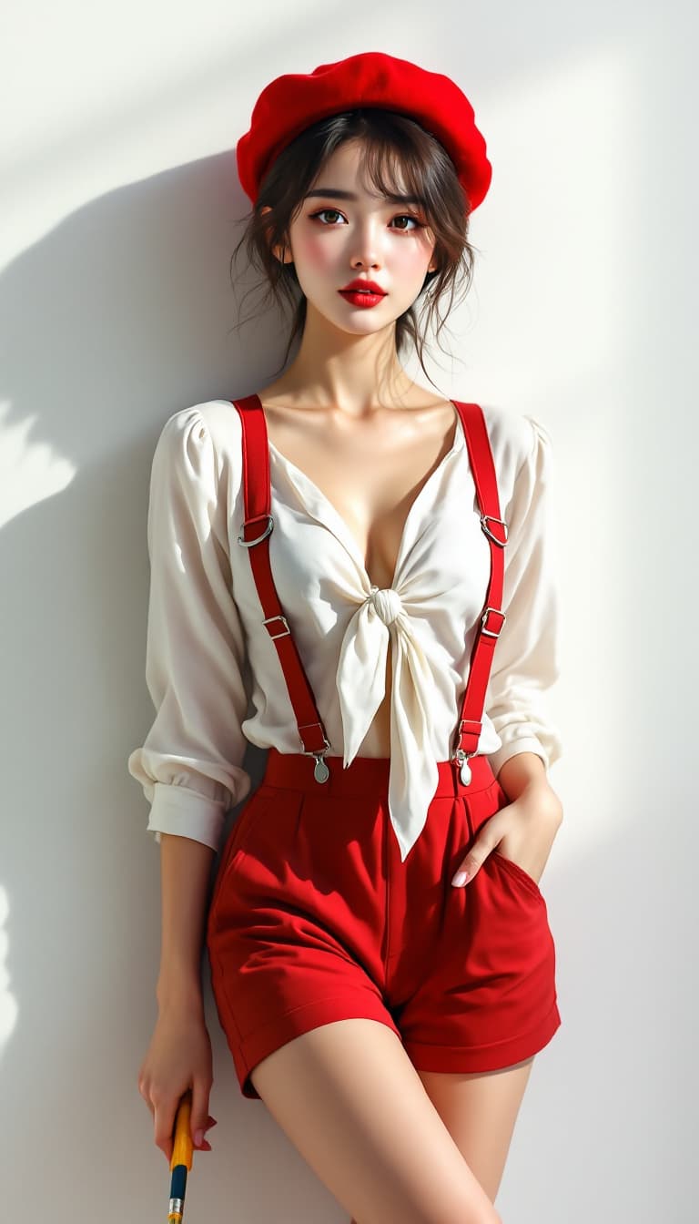 AI generated: Full body view of a Woman (Ethnicity: 1.0), (Age: 20), (Clothing Details: 1.2), (Accessories: 1.2), ...