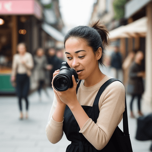 AI generated: Capture the beauty of candid portraits by showcasing spontaneous and natural moments of people in ev...