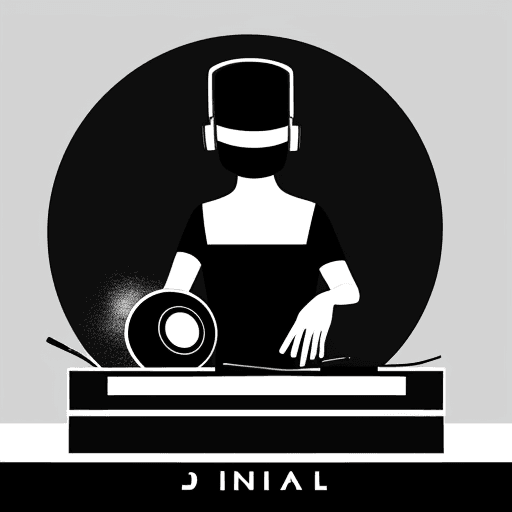 AI generated: Minimalist, elegant, dj