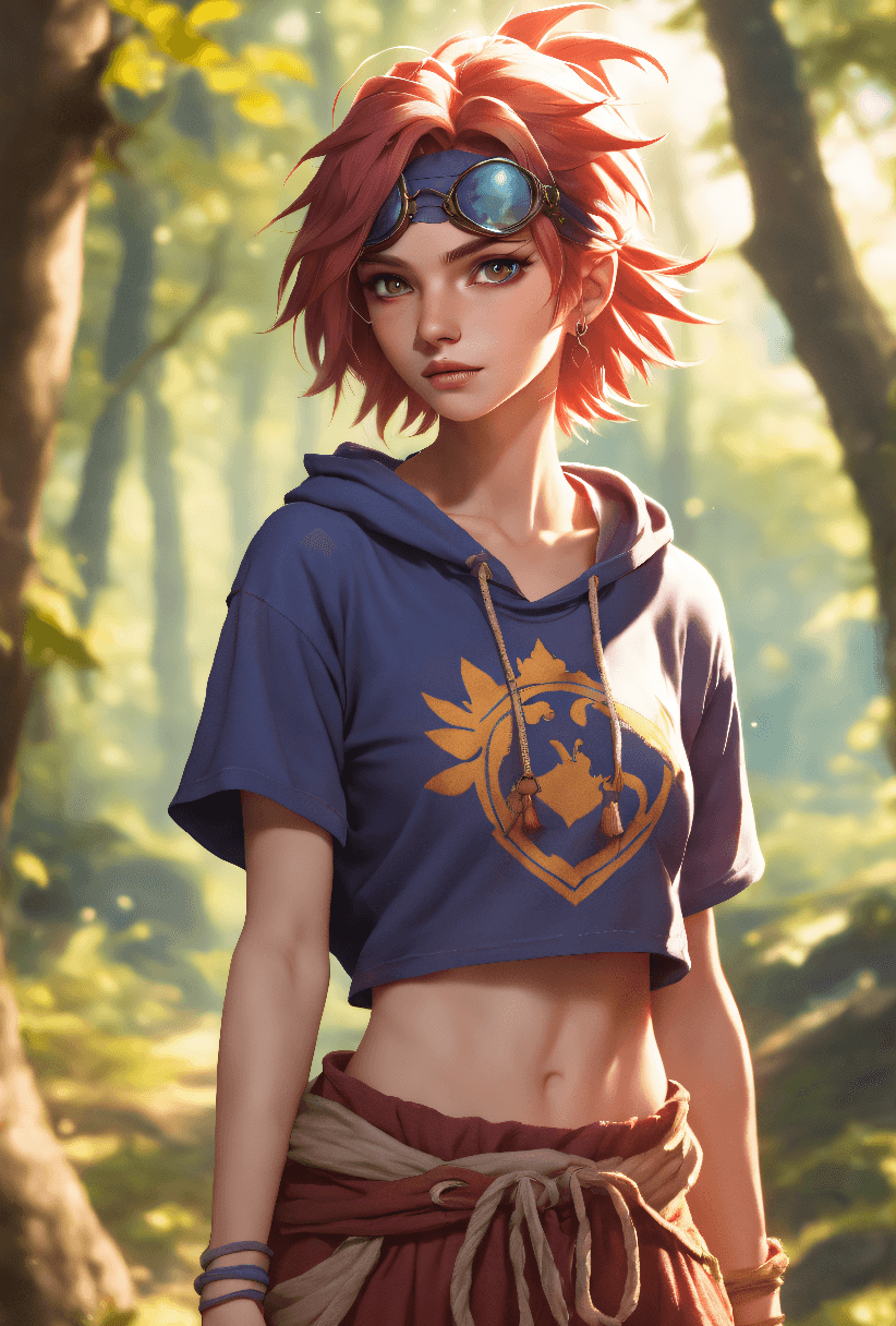 AI generated: role-playing game (RPG) style fantasy beautiful young, thin, fit, short messy hair, intrincate detai...