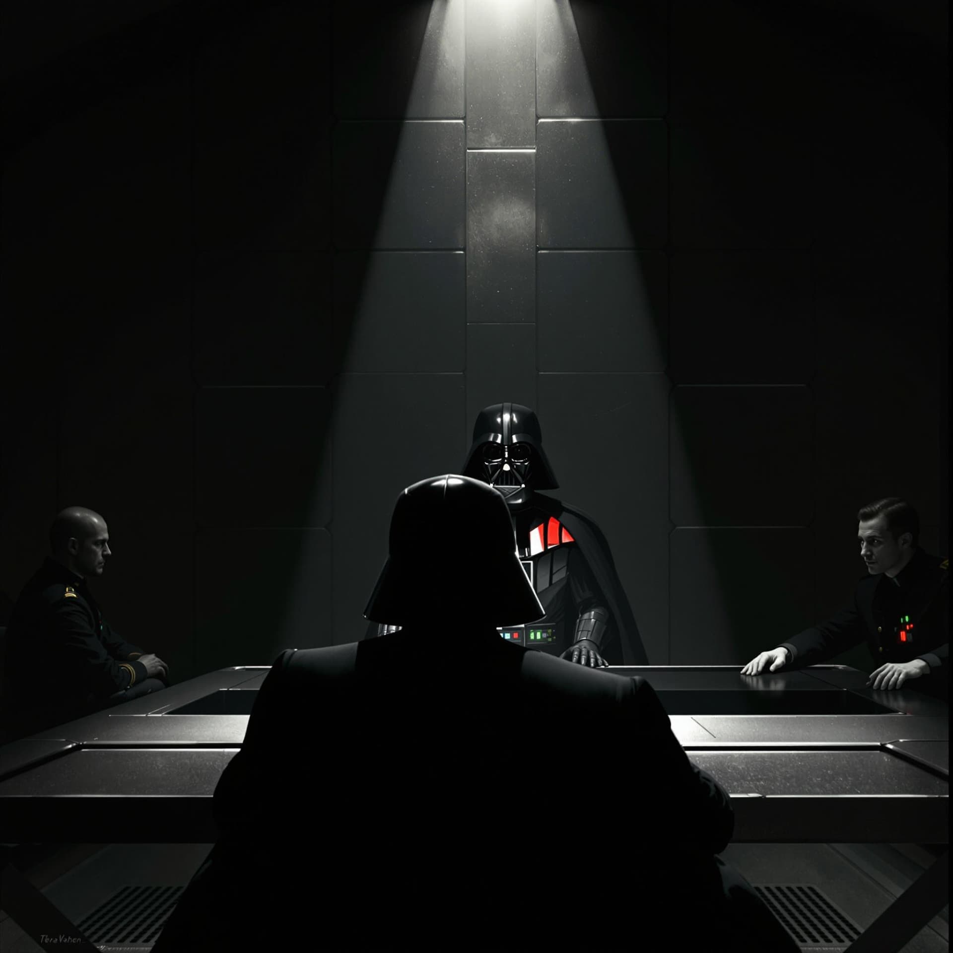 AI generated: Here’s a **revised generative prompt** for the scene, emphasizing the artistic style of Ralph McQuar...