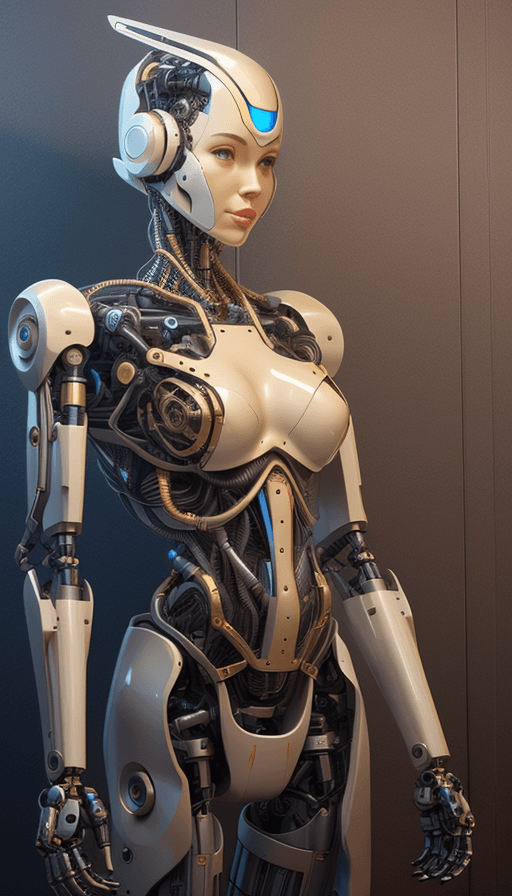 AI generated: breathtaking,<lora:reelmech1v2:1>,award-winning,professional,highly detailed,a beautiful robot,armor...