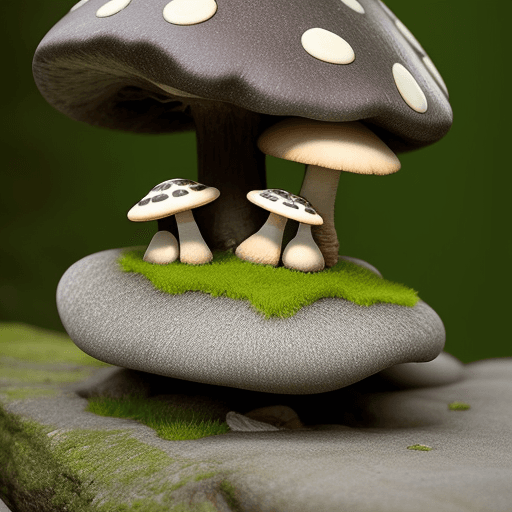 AI generated: rock mushrooms