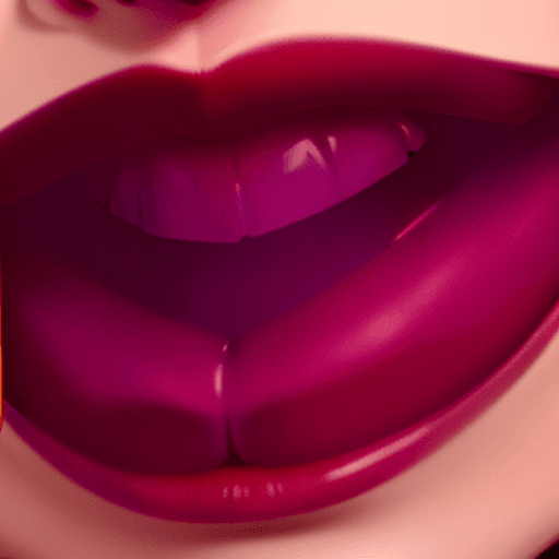 AI generated: high definition, 8k lips, dark maroon lipstick, no face, full mouth, photo realistic perfect teeth a...
