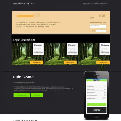 AI generated: design of login web site for payment solutions, predominant color #ec0000 and #ffffff, with user and...