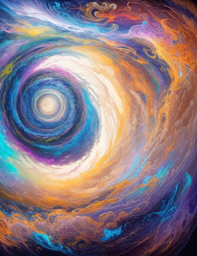 AI generated: fantacy game , even horizon In a captivatingly mesmerizing piece of artwork, a swirling and hypnotic...