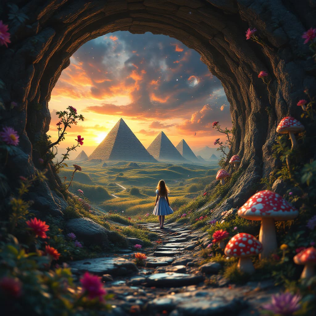 AI generated: In high, surreal, psychedelic detail and rendered in 8k. Reality is merely an illusion, albeit a ver...