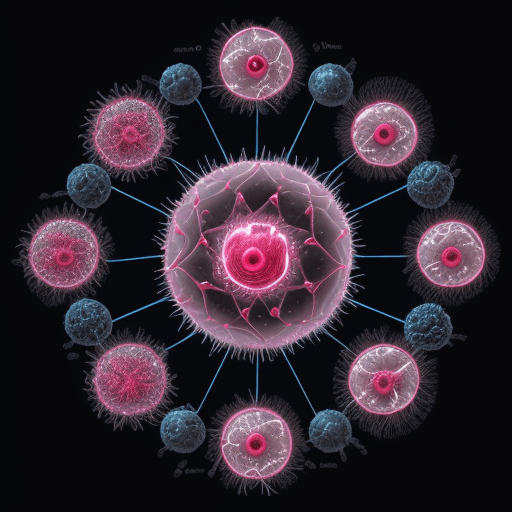 AI generated: Generate a captivating and scientifically accurate animated video featuring a virus. Illustrate the ...