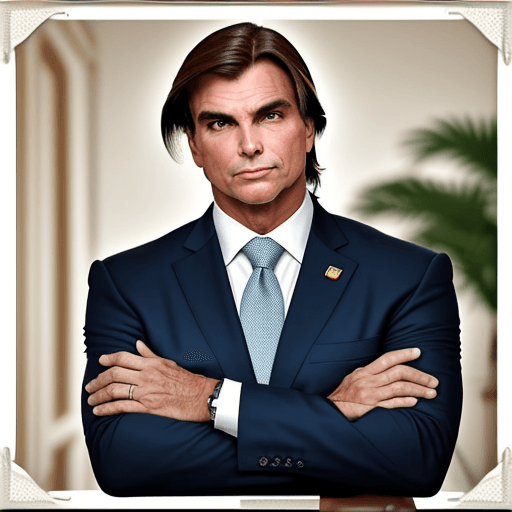 AI generated:  Jair Bolsonaro presidente homem de bem elegante honesto simpático 