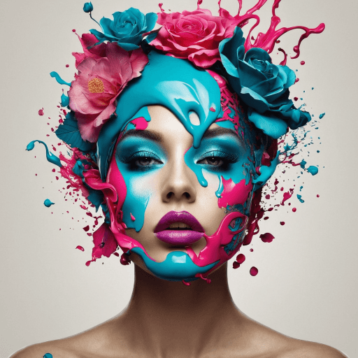 AI generated: vibrant color grading, long exposure, bokeh, dramatic angle, extreme angle shot, 
