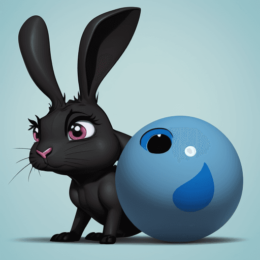 AI generated: Character: Krosh from the cartoon "Smeshariki"

    Body Color: Bright blue (#54FCFD).
    Body: Bal...