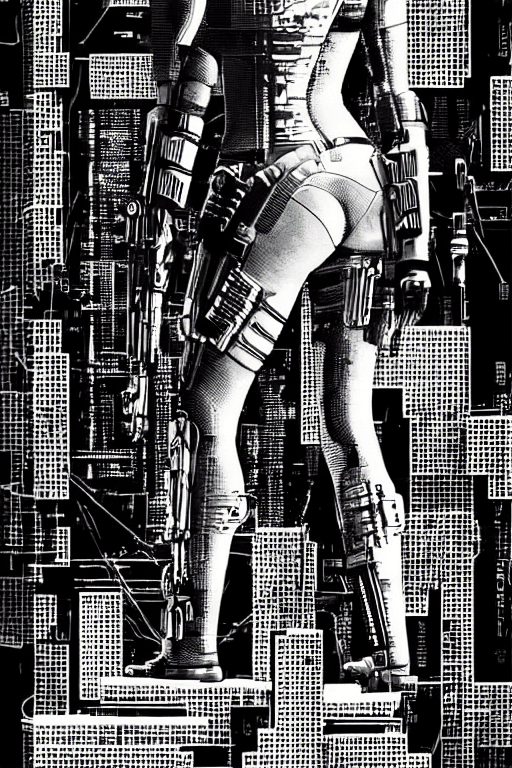 AI generated: cyberpunk female soldier| cyberpunk 2077| cyberpunk| sci-fi| intricate| precise lineart| highly deta...