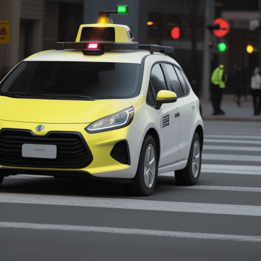 AI generated:  pedestrian detection car
