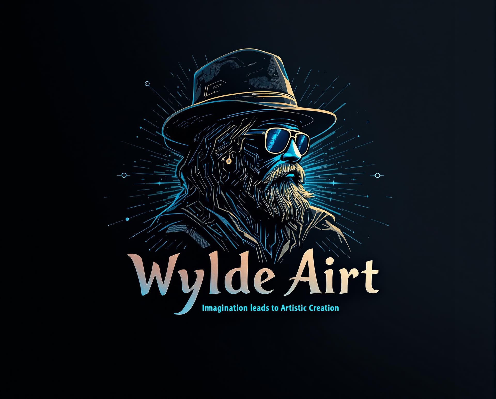 AI generated: Create a high-impact, retro Steampunk logo for the brand "Wylde Airt", preserving the following visu...