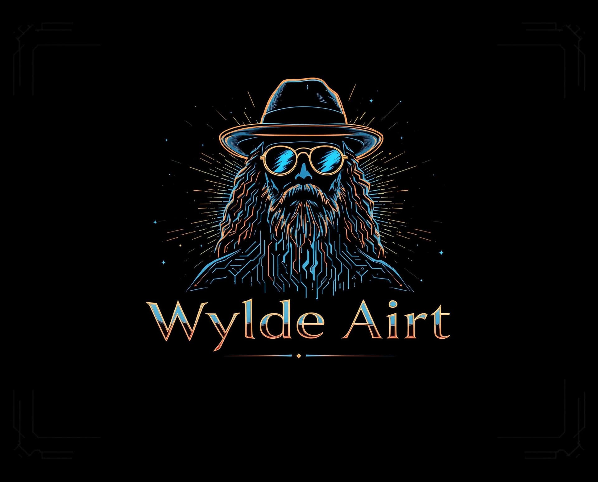 AI generated: Create a high-impact, retro Steampunk logo for the brand "Wylde Airt", preserving the following visu...