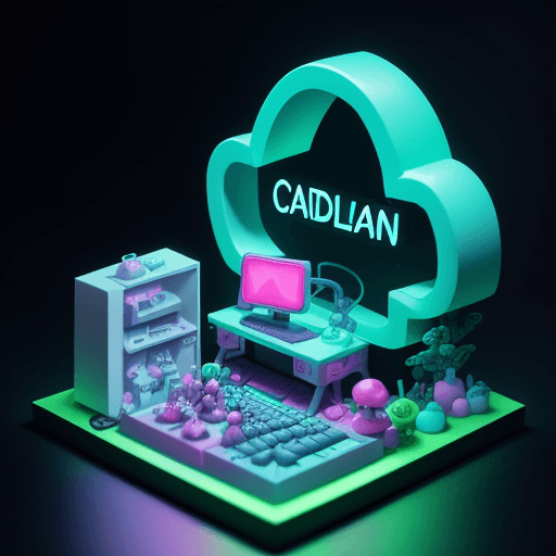 AI generated: Create a 3D image with a plasticine style, in the center of the image it must have the name CadLan s...