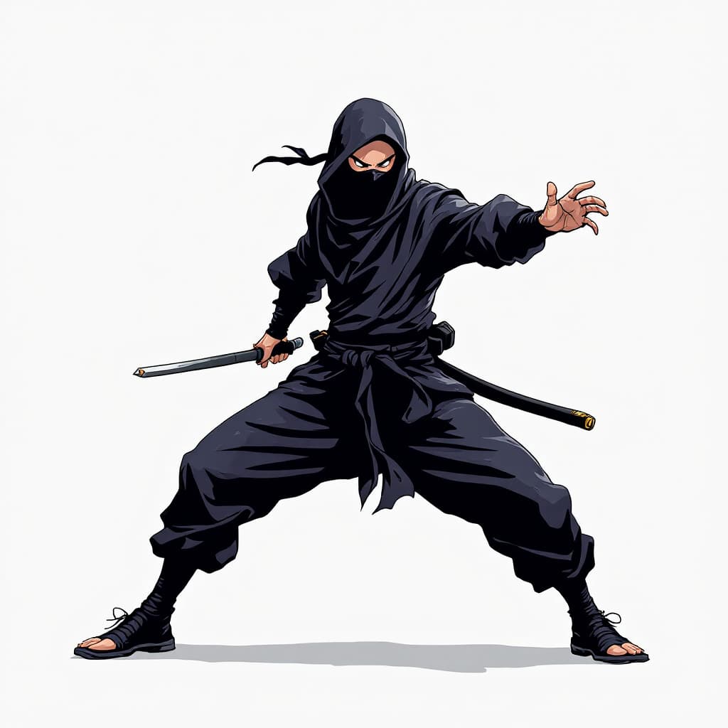 AI generated: A ninja, in the style of Takeshi Murata --ar 1:2 --personalize 2gwf1qc --stylize 750 --v 6.1