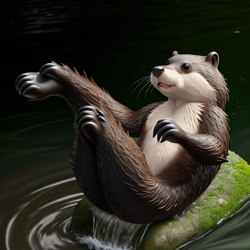 AI generated: Photo of a ultra realistic beaver with 6 paws