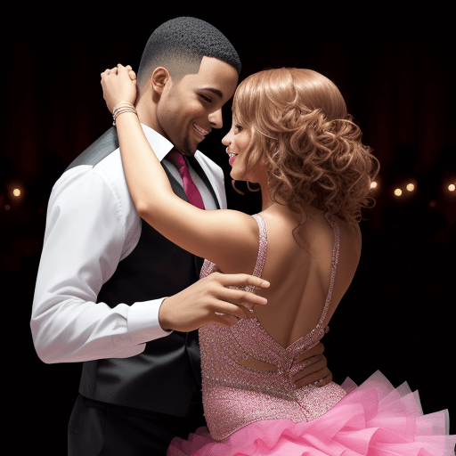 AI generated: lovers dancing bachata