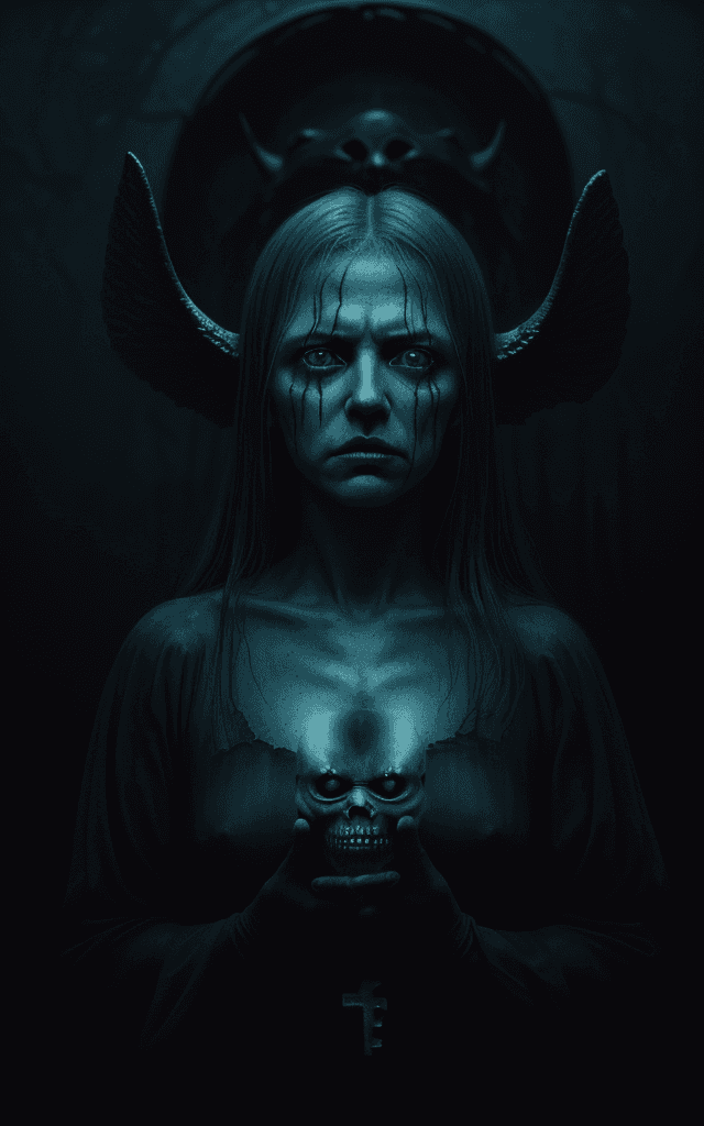 AI generated: sinister demon, its presence casting shadows . Use the expertise of artists known for their ability ...
