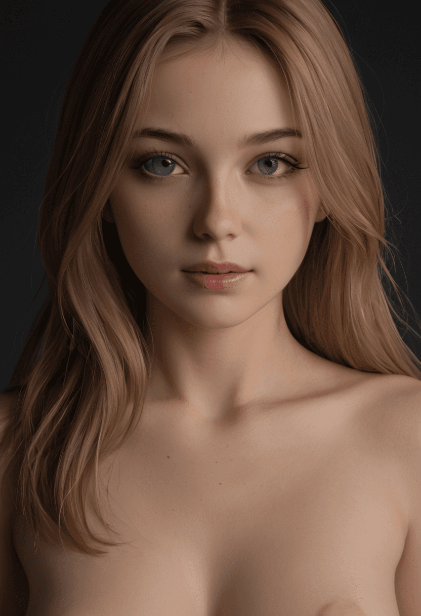 AI generated: professional 3d model close-up of a stunning fashion model, ultra-realistic portrait, shot on a Sony...
