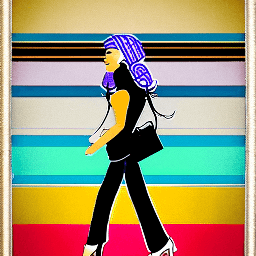 AI generated: A pretty transexual is walking in the main street