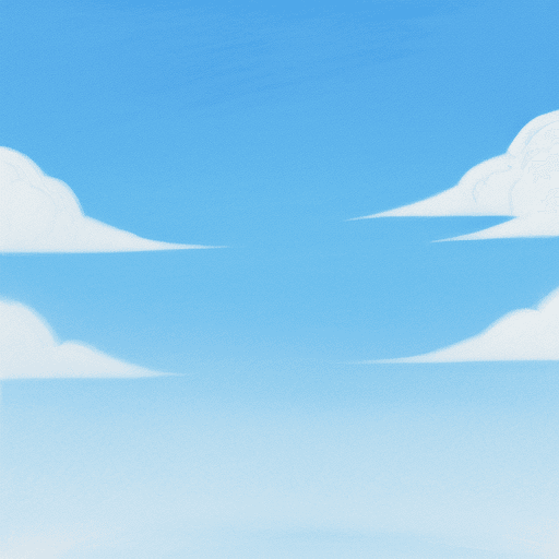 AI generated: illustration blue sky drawing