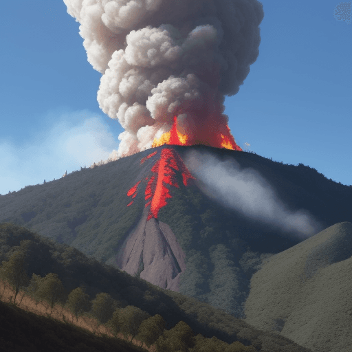AI generated: un incendios forestal propagandose por la ladera de una montaña