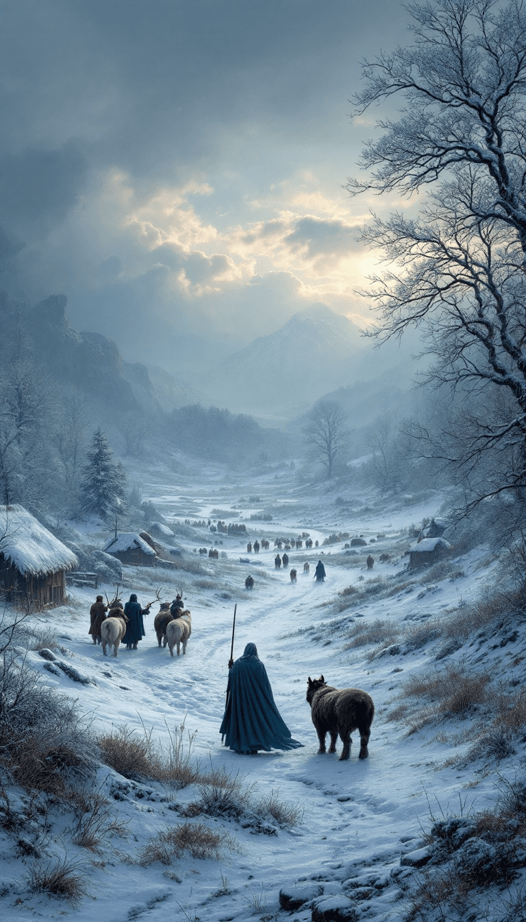 AI generated: truce game of thrones, in the style of detailed hunting scenes, Azrael impressive panoramas, animate...
