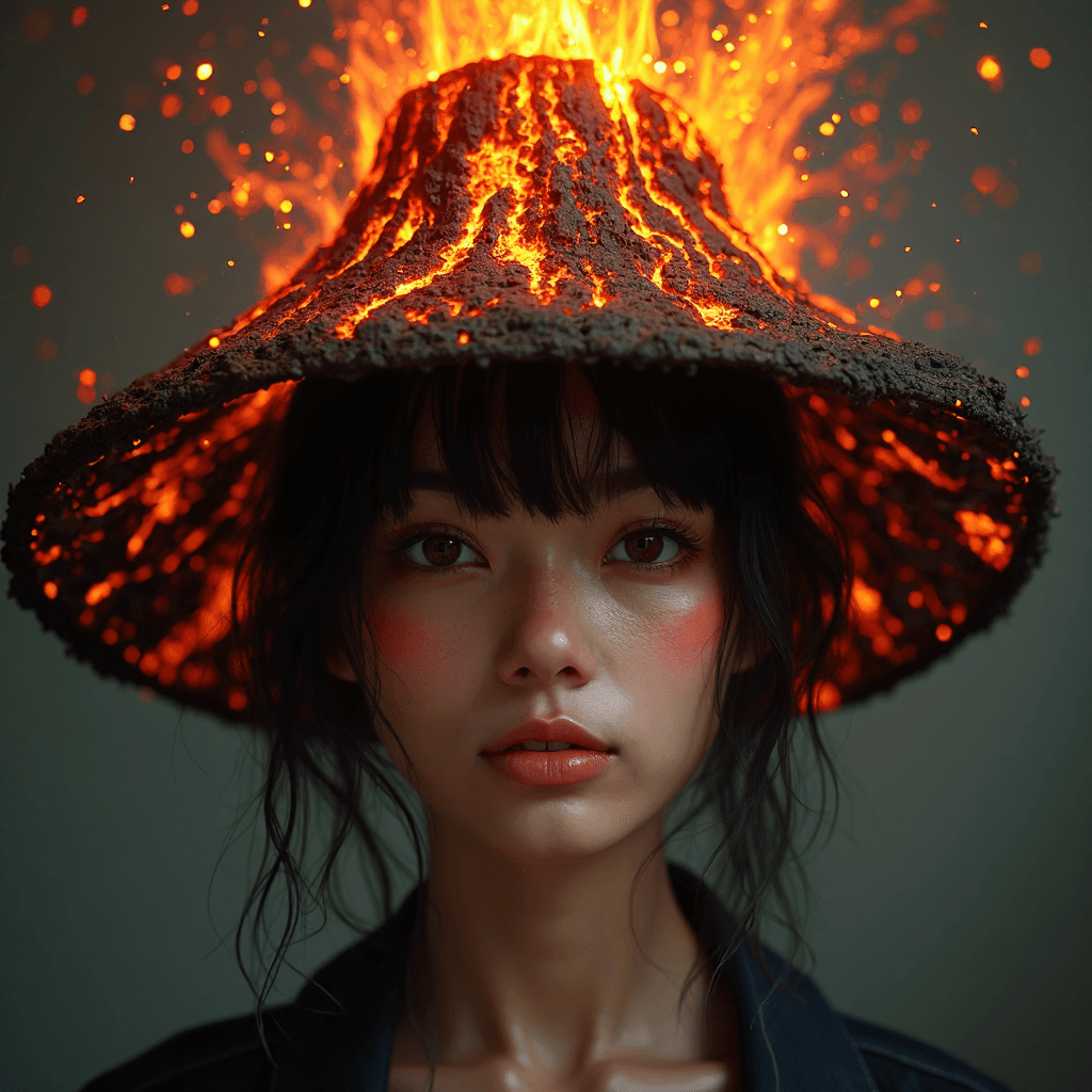 AI generated: Sasha Yamamoto attractive Sexy Mid-30s Adolescent girl with broad-set eyes, (wearing unusual realist...