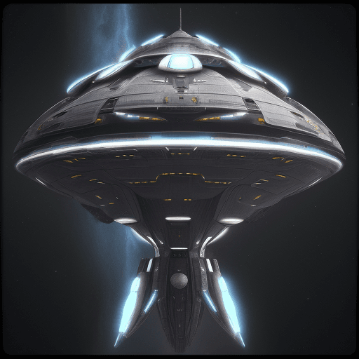 AI generated: Hyper realistic  afro-futuristic spaceship, mothership, fujifilm, cool filter, 
