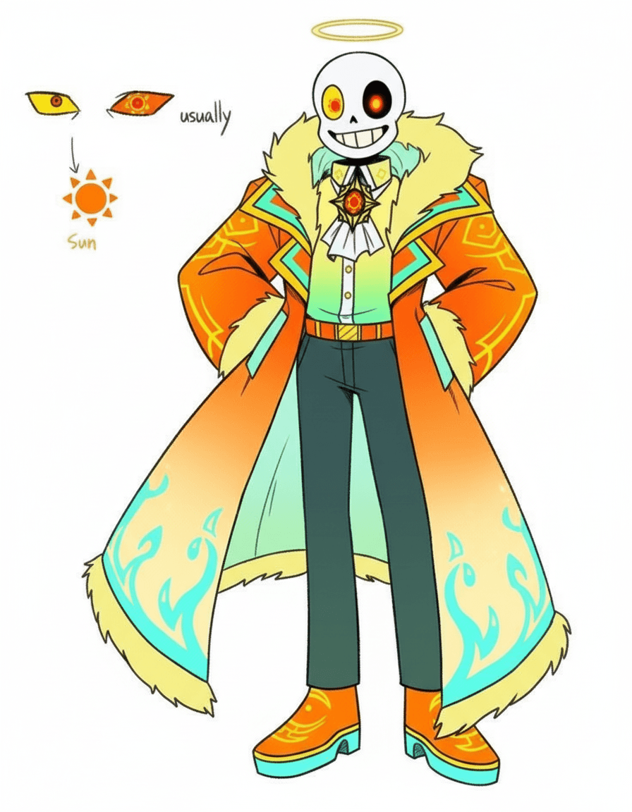 AI generated: “Cartoon-level detail skull simple design like Sans from Undertale: one-piece fused skull with no se...