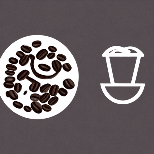 AI generated: a logo of a coffee brand. a fusion between the coffee bean and the steaming cup of coffee. The logo ...