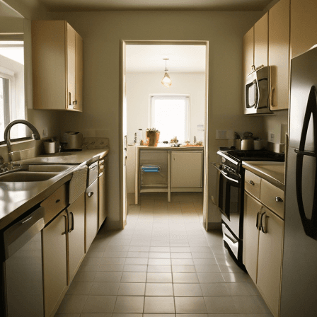AI generated: kitchen with left perspective