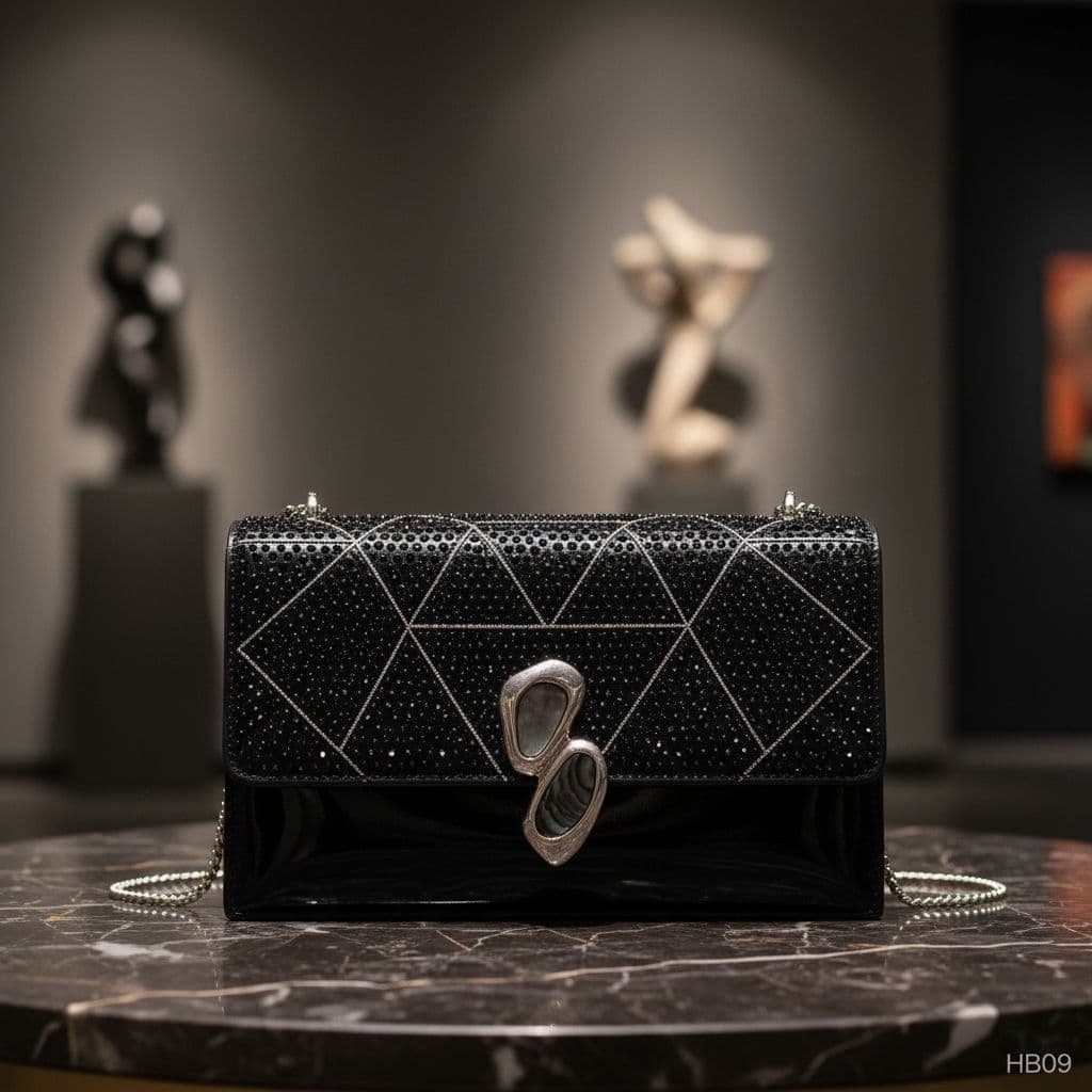 AI generated: Another style of bag
With the discreet and very small watermark "HB09" at the bottom of the photo.