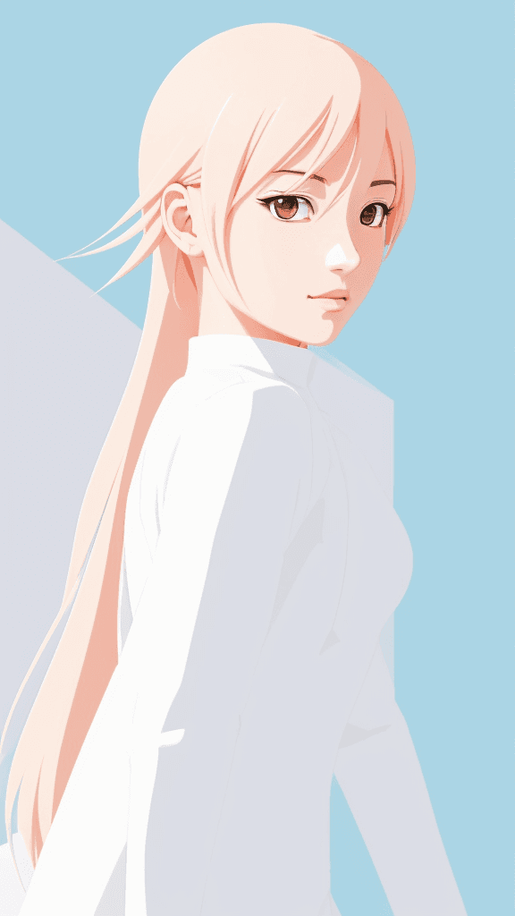 AI generated: (best quality,ultra-detailed,realistic:1.2) anime, clean lines, minimalist artwork, vibrant color pa...