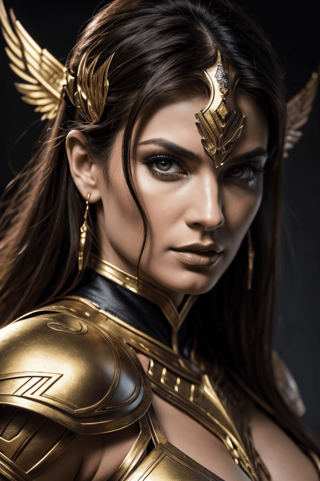 AI generated: An amazingly detailed drawn (((close-up portrait))), capturing the essence of a beautiful (((ancient...