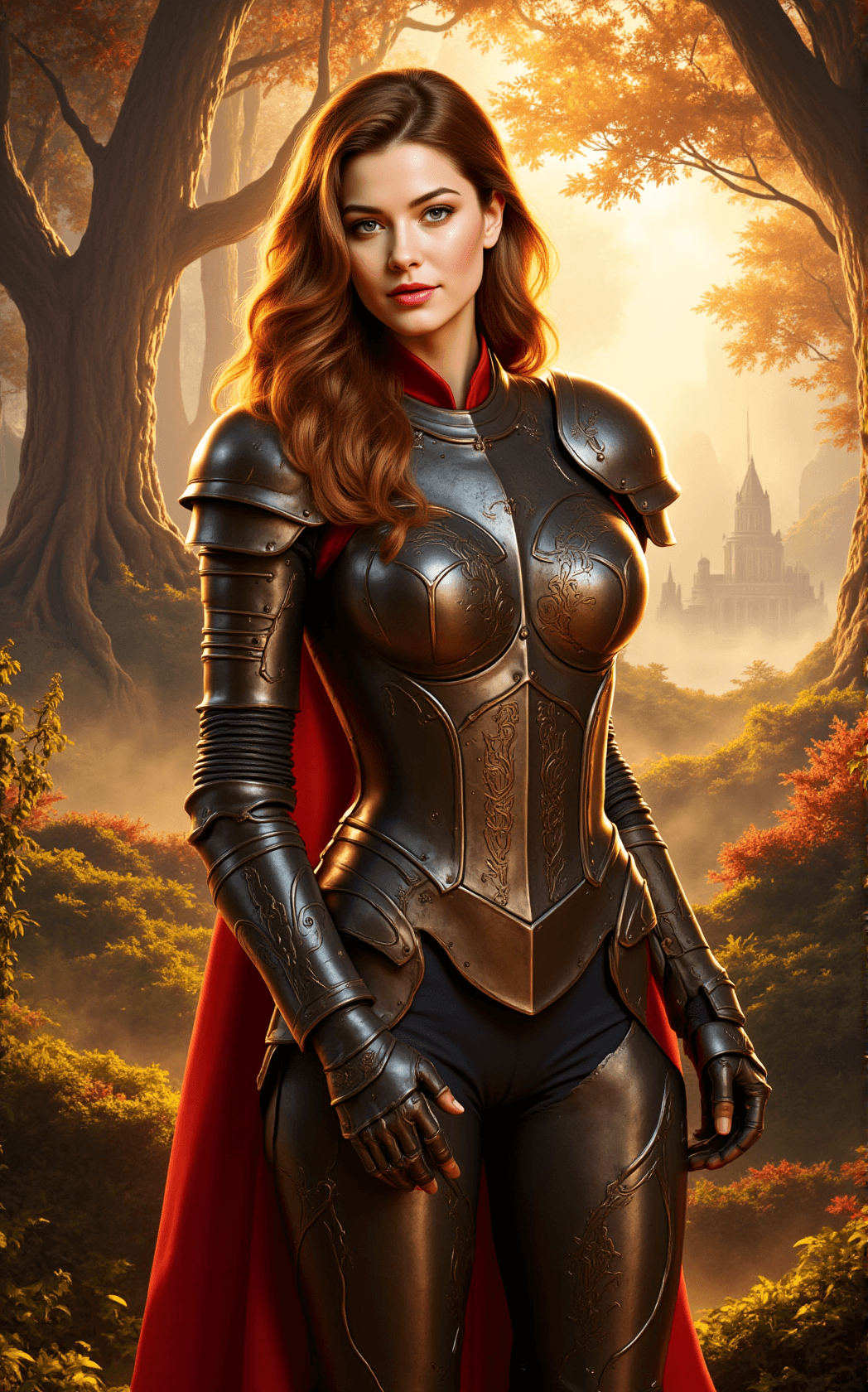 AI generated: a full-body character concept of the beautiful and iconic Dorothy Gale, reimagined with the striking...
