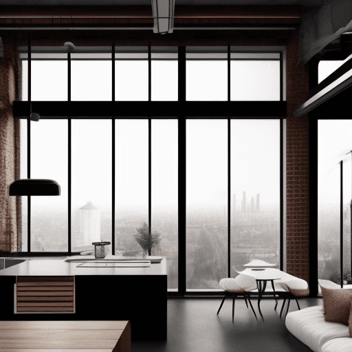 AI generated: high resolution photography interior design, interior design magazine, minimalist design, cosy atmos...