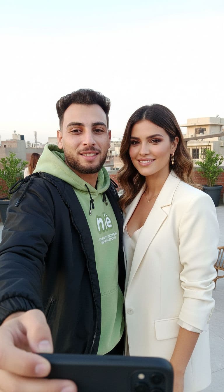 AI generated: 
A realistic photo of me standing next to Georgina Rodríguez, Cristiano Ronaldo’s wife, as we pose ...