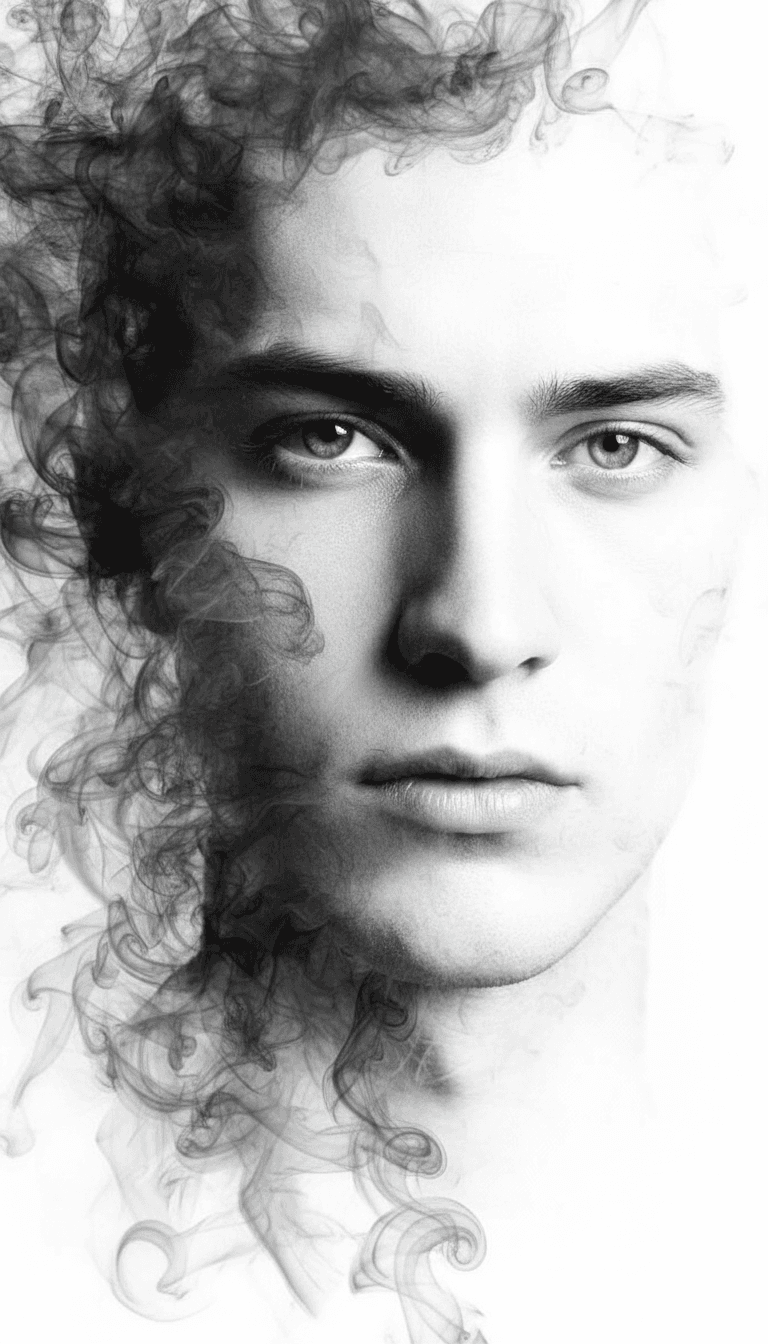 AI generated: Make similar this image in different face and shape 