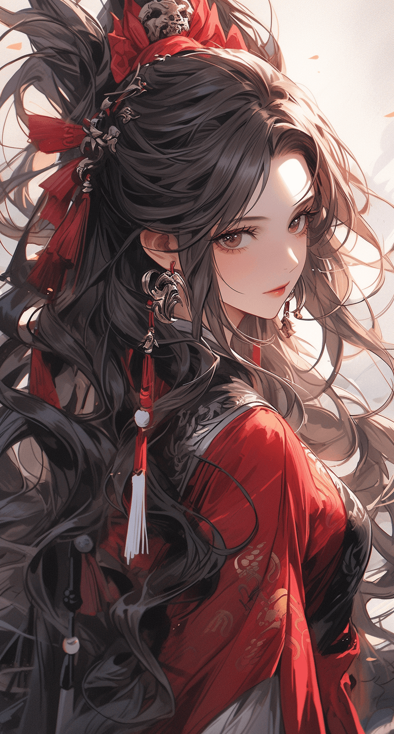 AI generated: dragon ball wallpaper, in the style of gerard van honthorst, dark gray and red, zhang jingna, strong...