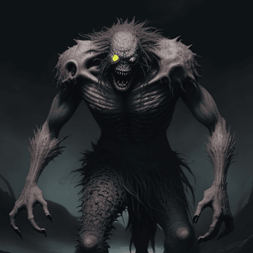 AI generated: A monster only have one eye