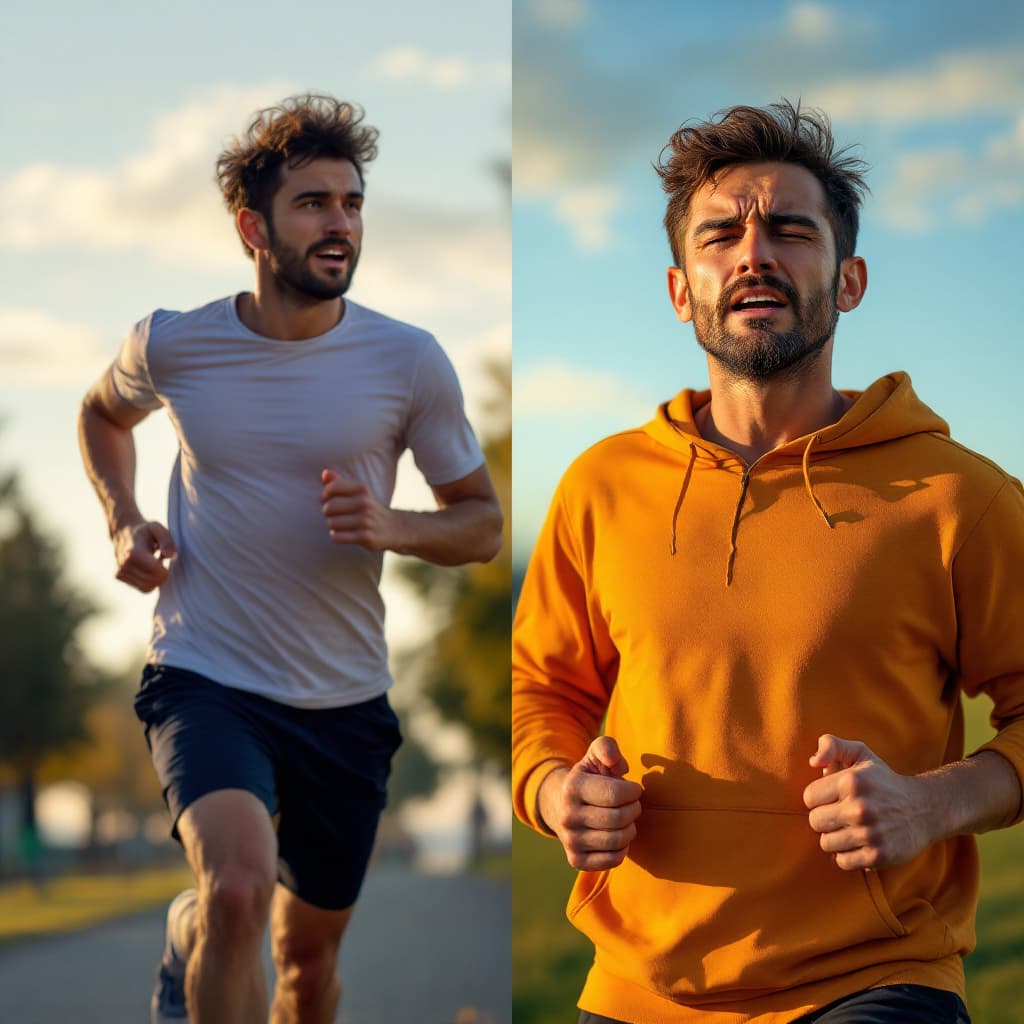 AI generated: Luis corriendo al amanecer en un parque, con ropa deportiva y una expresión de entusiasmo.
Ahora gen...