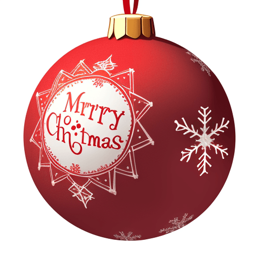 AI generated: detailed drawing of Christmas balls