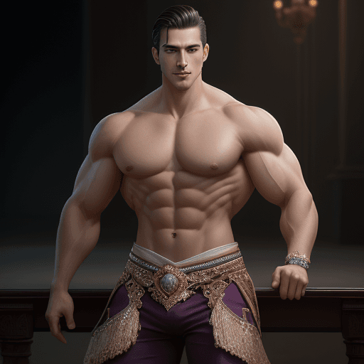 AI generated: elegant, handsome, charro, fit, abs, show mid, show muscles, tank top, Russian, man, no blemishes, m...